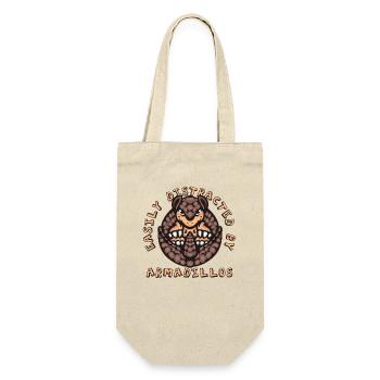 Easily Distracted By Armadillos Pink Fairy Lover - Gift Bag for Bottles - nature - Front