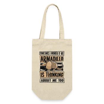 Je me demande si mon tatou pense à moi aussi - Sac à bouteille - nature - Devant