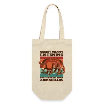 Ich dachte an Armadillos Pink Fairy - Geschenkbeutel für Flaschen - Natur - Vorne