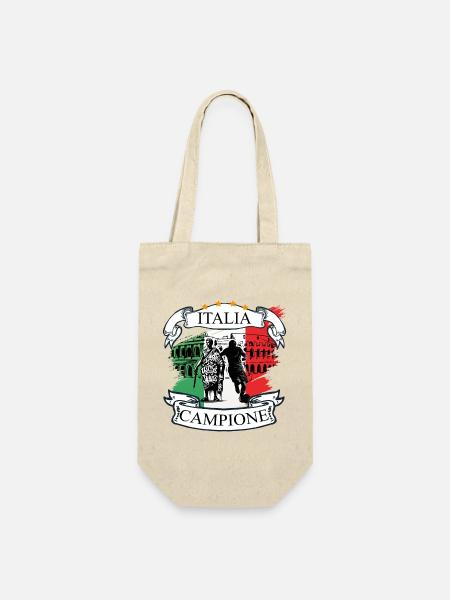 Italien Fußball Campione - Geschenkbeutel für Flaschen - Natur
