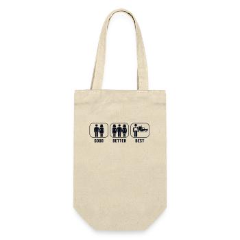 Good Better Best Trucker Trucker Truckie Lover - Gift Bag for Bottles - nature - Front