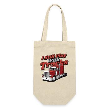 I Still Play With Trucks Trucker Truckie Lover - Gift Bag for Bottles - nature - Front