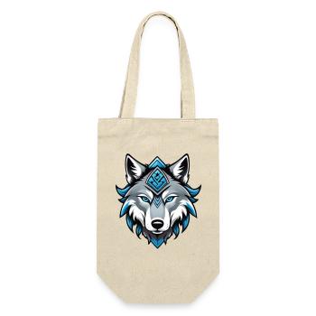 Odin’s Wolf - Geschenkbeutel für Flaschen - Natur - Vorne
