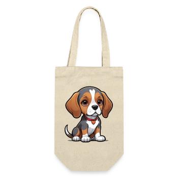 Beagle Love Pup - Gift Bag for Bottles - nature - Front