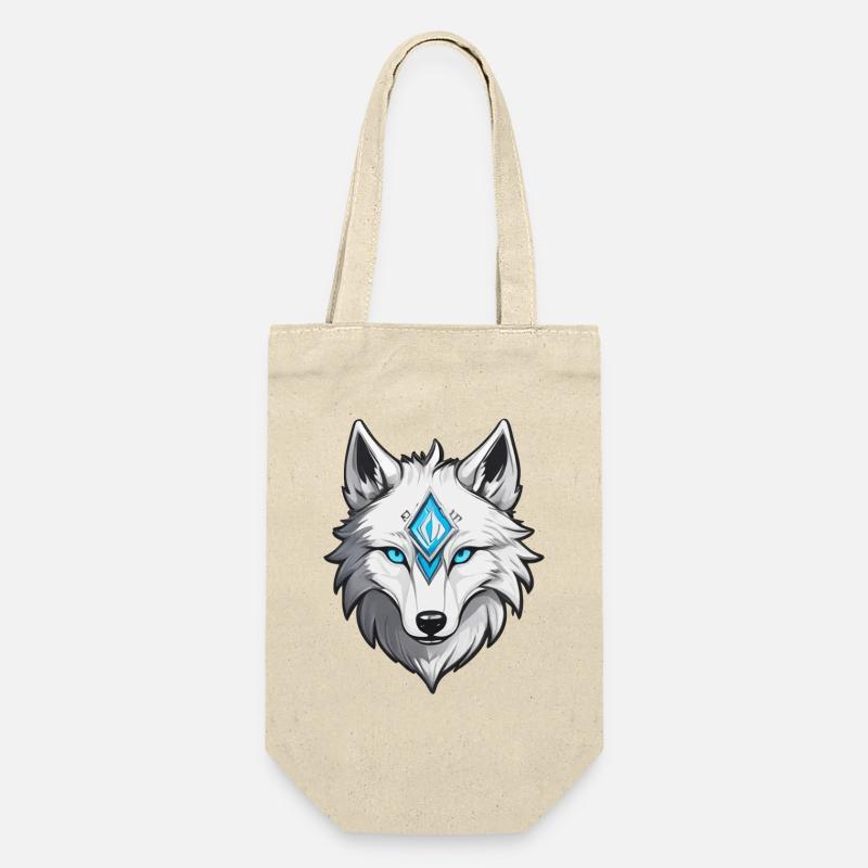 Loup Blanc - Sac à bouteille - nature