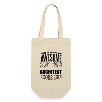 Architect - Gift Bag for Bottles - nature - Front