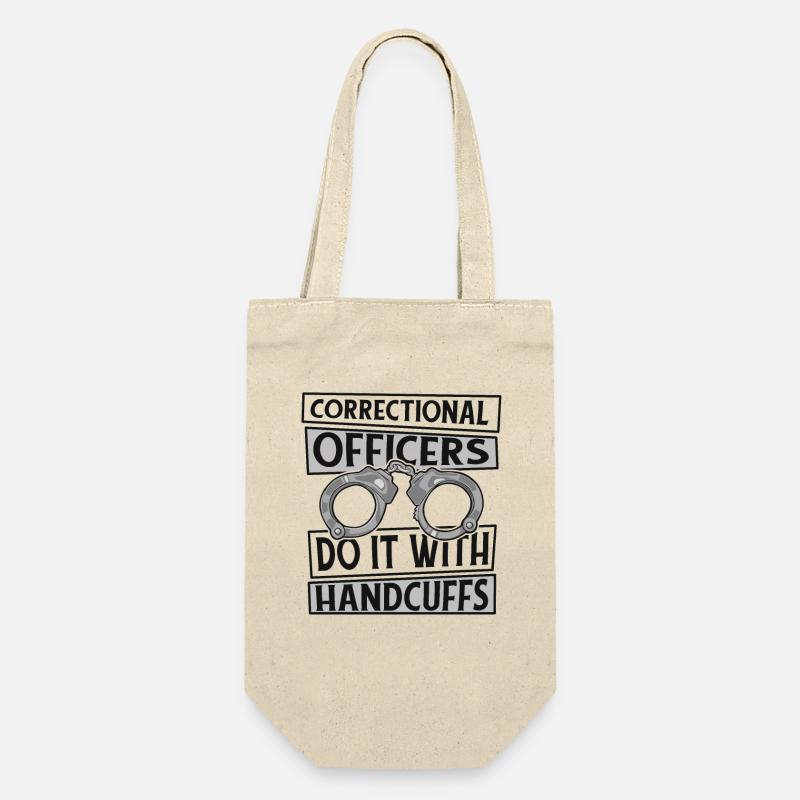 Do It With Handcuffs Prison Guard Corrections - Gift Bag for Bottles - nature