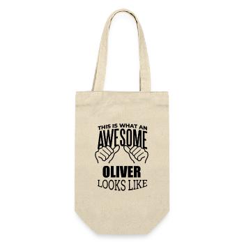 Oliver - Gift Bag for Bottles - nature - Front