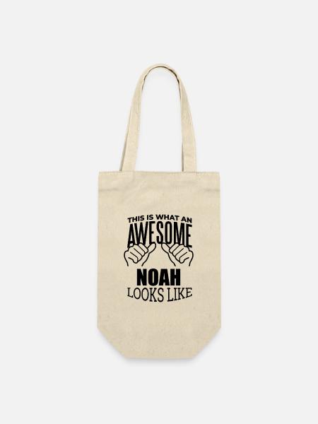 Noah Noah Noah - Geschenkbeutel für Flaschen - Natur