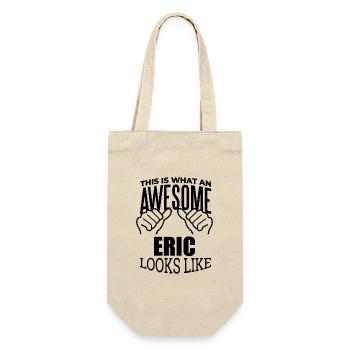 Eric - Geschenkbeutel für Flaschen - Natur - Vorne
