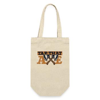 Tippen Sie auf die Axt Axt Wurfspiel Wettbewerb Axt - Geschenkbeutel für Flaschen - Natur - Vorne
