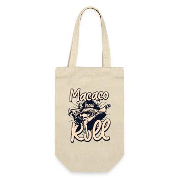 Macaco ist, wie ich Capoeirista Ginga tanze - Geschenkbeutel für Flaschen - Natur - Vorne