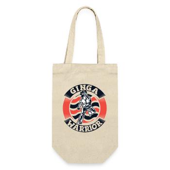 Ginga Warrior Capoeirista Ginga Tanz - Geschenkbeutel für Flaschen - Natur - Vorne