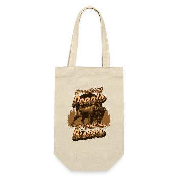 Ich kann Leuten nicht trauen, die Buffalo Bovinae nicht mögen - Geschenkbeutel für Flaschen - Natur - Vorne