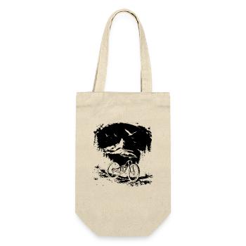 Mountain Biking Sketch - Gift Bag for Bottles - nature - Front