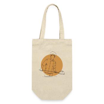 Lineart Bread Dough Bread Maker Bread Queen Bread - Gift Bag for Bottles - nature - Front