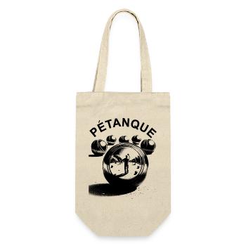 Pétanque - Geschenkbeutel für Flaschen - Natur - Vorne