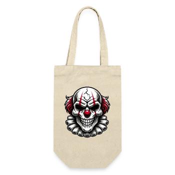 Clown effrayant maléfique Horreur Crâne Design - Sac à bouteille - nature - Devant