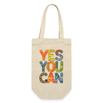 Merry Friendship Birthday Design - Gift Bag for Bottles - nature - Front