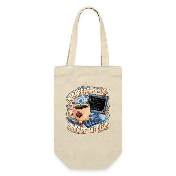 CoffeeCode Debug: In Code We Debug - Gift Bag for Bottles - nature - Front