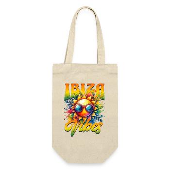 Ibiza Vibes  - Geschenkbeutel für Flaschen - Natur - Vorne