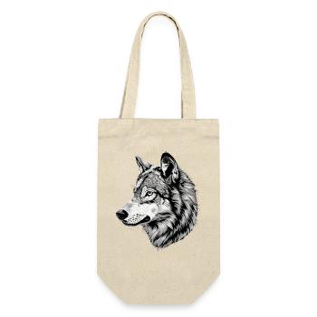 Wolf Motif Wolves Wolf Pack Gray Wolfhound Wolf - Gift Bag for Bottles - nature - Front