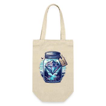 Diamond Nature Landscape in Glass - Gift Bag for Bottles - nature - Front