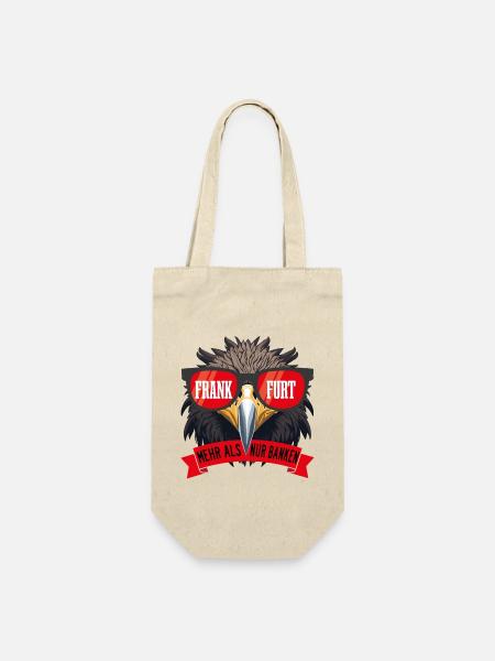 Frankfurt Adler - Geschenkbeutel für Flaschen - Natur