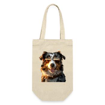 Australian Shepherd Dog Lover Cute Aussie - Gift Bag for Bottles - nature - Front