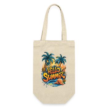 Summer Tropical Vibe Print - Gift Bag for Bottles - nature - Front