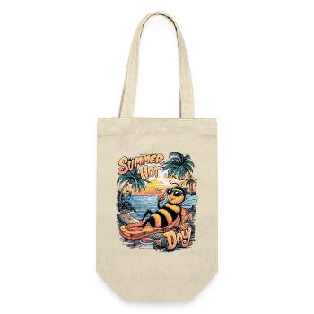 Sommerbienen-Entspannungstag - Geschenkbeutel für Flaschen - Natur - Vorne