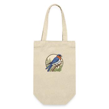 Vogelzüchter Ornithologe Vogelbeobachter - Geschenkbeutel für Flaschen - Natur - Vorne