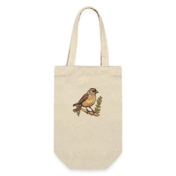 Vogelzüchter Ornithologe Vogelbeobachter - Geschenkbeutel für Flaschen - Natur - Vorne