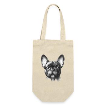 Adorable Frenchie Face - Gift Bag for Bottles - nature - Front