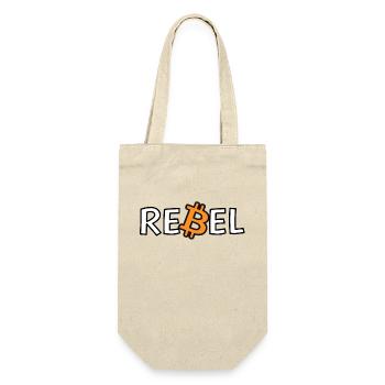 Bitcoin Rebel Cryptocurrency Enthusiast Tee - Gift Bag for Bottles - nature - Front