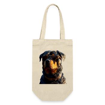 Les chiens Rottweiler aiment les fiers amateurs de rottweiler - Sac à bouteille - nature - Devant