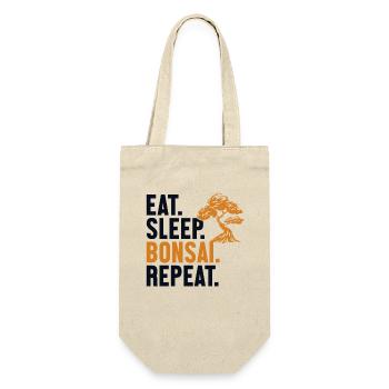 Eat Sleep Bonsai Repeat Indoor Bonsai Bonsai Pots - Gift Bag for Bottles - nature - Front