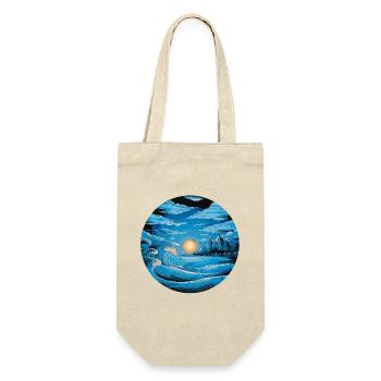 Majestic Ocean Wave Sunset Artistic Nature Scene - Gift Bag for Bottles - nature - Front