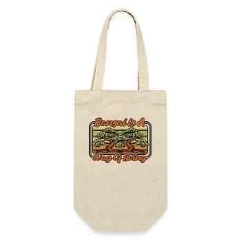 Bonsai Is A Way Of Living Penjing Indoor Bonsai - Gift Bag for Bottles - nature - Front