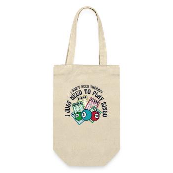 Ich muss einfach Bingo Daubers Professional spielen - Geschenkbeutel für Flaschen - Natur - Vorne