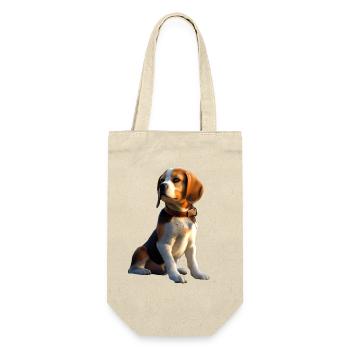 Beagle Puppy Beagles Cute Dog English Beagle - Gift Bag for Bottles - nature - Front