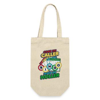 Come On Caller Make Me Holler Caller Daubers Bingo - Gift Bag for Bottles - nature - Front
