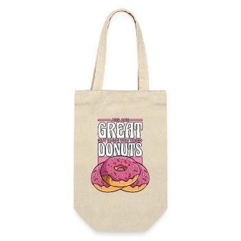 Bauchmuskeln sind großartig, aber ich habe Donuts Donuts probiert - Geschenkbeutel für Flaschen - Natur - Vorne