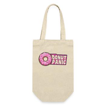 Donut Panic Donut glasierter Maker Liebhaber Donut - Geschenkbeutel für Flaschen - Natur - Vorne