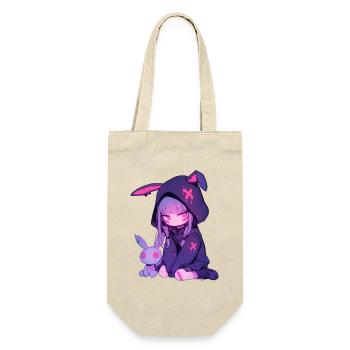 Anime Girl Kawaii Goth Bunny Cute Grunge Edgy - Gift Bag for Bottles - nature - Front