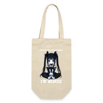 Not Like Other Girls Anime Goth Girl Gothic Hase - Gift Bag for Bottles - nature - Front