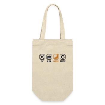 Eat Sleep Paddle Repeat Drummer Team Paddler - Sac à bouteille - nature - Devant