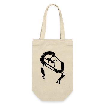 Night Walker Silhouette - Gift Bag for Bottles - nature - Front