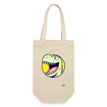 Friendly, happy dino - Gift Bag for Bottles - nature - Front