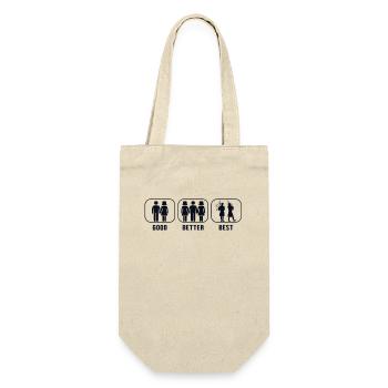 Good Better Best Bagpipe Great Highland Blowpipe - Gift Bag for Bottles - nature - Front